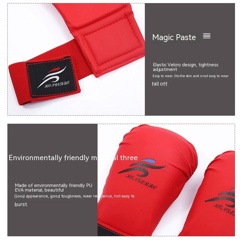 Karate Gloves Sanda Boxing Hand Guard Adult And Children Training Protective Gear